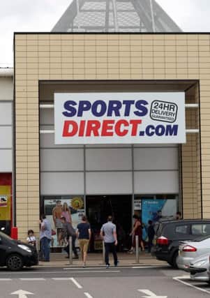 The protest outside Sports Direct Havant branch