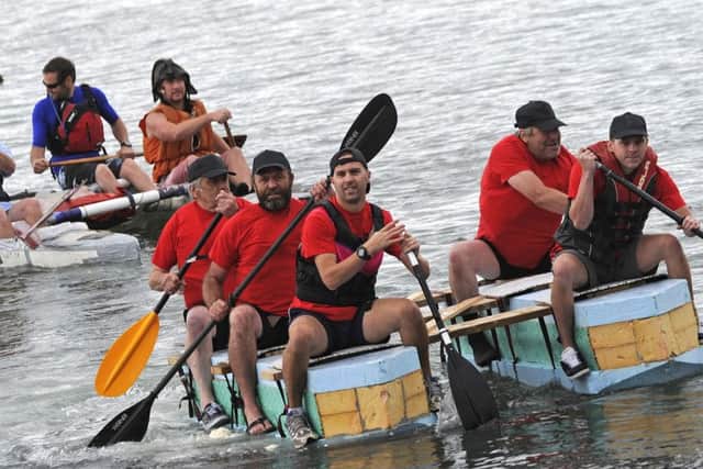 The 2016 Fareham Raft Race. Picture Ian Hargreaves (161211-5)