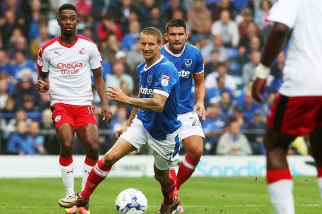 Pompey midfielder Carl Baker    Picture: Joe Pepler