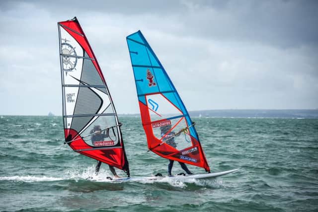 Windsurfers show their skills Picture: National Watersports Federation