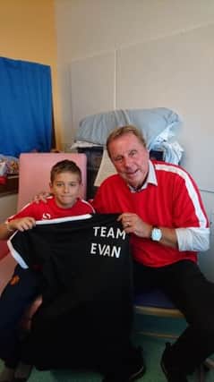Evan Parry with Harry Redknapp