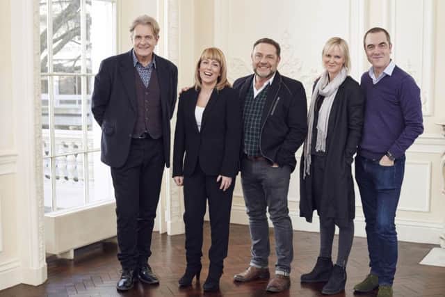 Cold Feet cast members (from the left) Robert Bathurst, Fay Ripley, John Thomson, Hermione Norris and James Nesbitt, Picture: Jonathan Ford/ITV/PA Wire