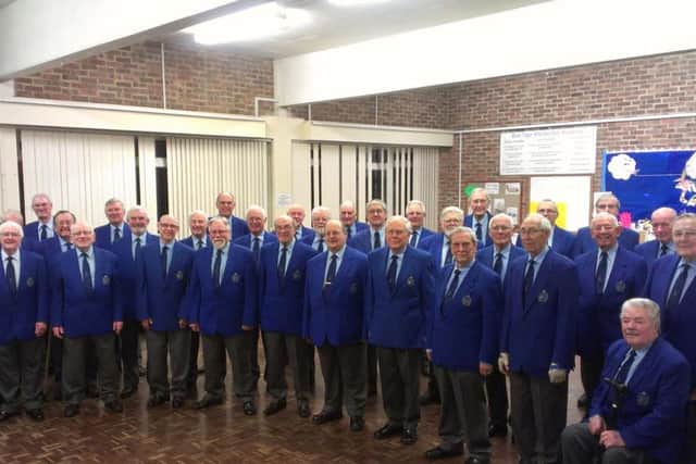 Members of the Solent Male Voice Choir in Portsmouth