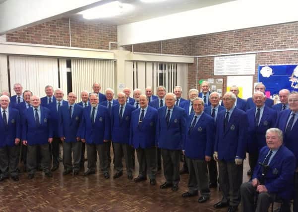 Members of the Solent Male Voice Choir in Portsmouth