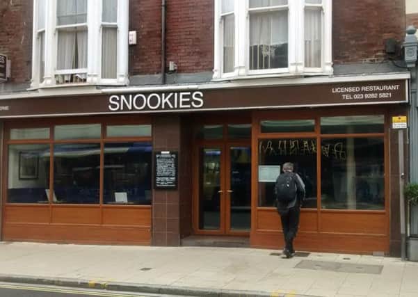 Snookies in Osborne Road, Southsea has closed
