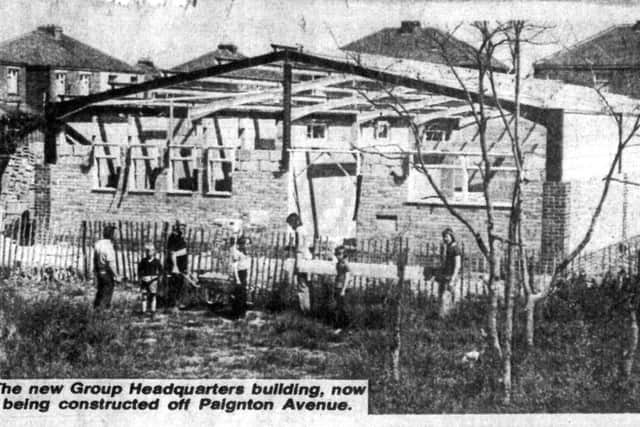HOME The new group HQ under construction off Paignton Avenue, Baffins, in 1976