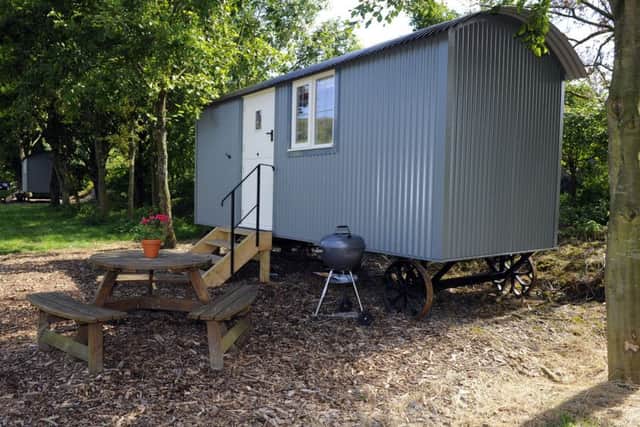 Sedge, one of the new shepherds huts at Meon Springs Picture: Malcolm Wells (160822-3222)