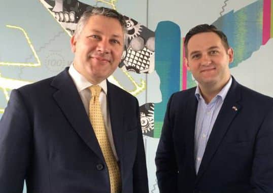 Richard May, left, innovation director at Fareham Innovation Centre, and Martin Hall, chief executive, Kuwait British Business Centre