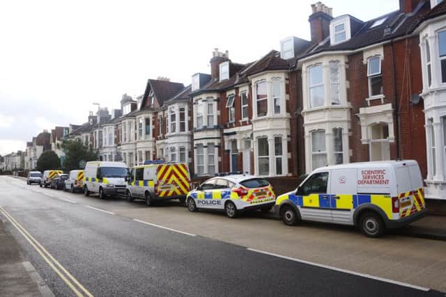 Police investigating the murder in Waverley Road, Southsea, in January 

Picture: Jason Kay