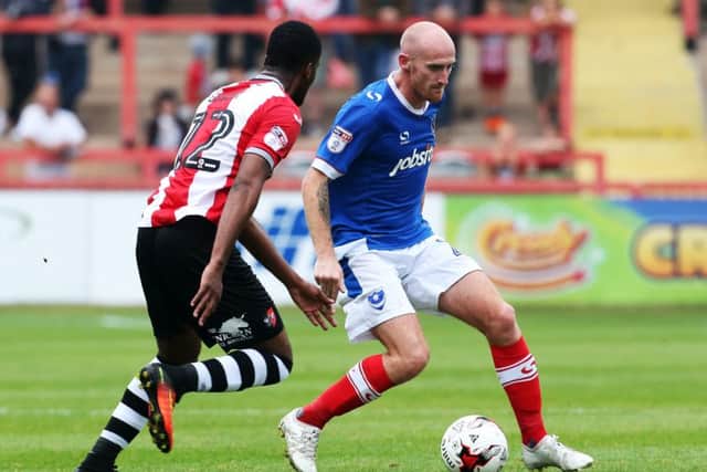 Drew Talbot in action against Exeter Picture: Joe Pepler