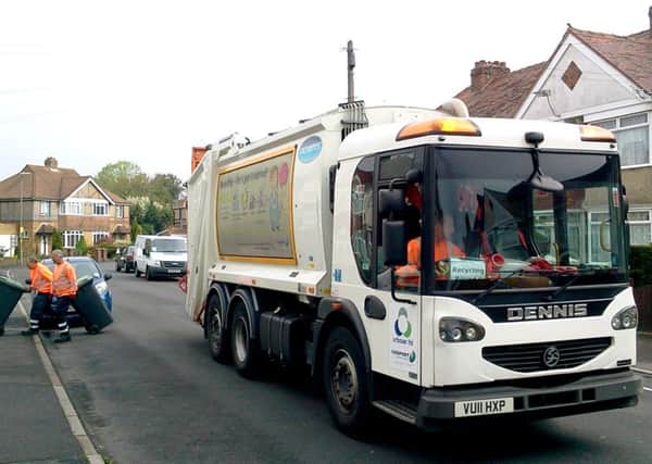 A recycling refuse lorry in Gosport Picture: Urbaser