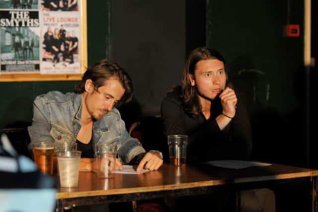 The judges, Foxes drummer Ben Kennedy, left, and Cal Sanderson from Old Blacksmiths StudioPicture: Sarah Standing (161259-2685)
