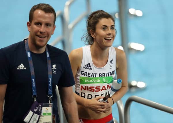 Olivia Breen will be running for gold at 11.30pm tonight Credit: onEdition
