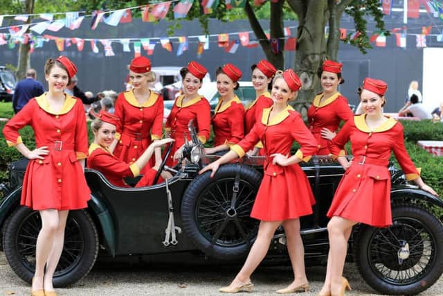 The Glamcab Girls at the Goodwood Revival Picture: Ollie Dixon - www.olliedixon.com