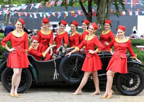 The Glamcab GirlsÂ at the Goodwood Revival  Picture: Ollie Dixon - www.olliedixon.com