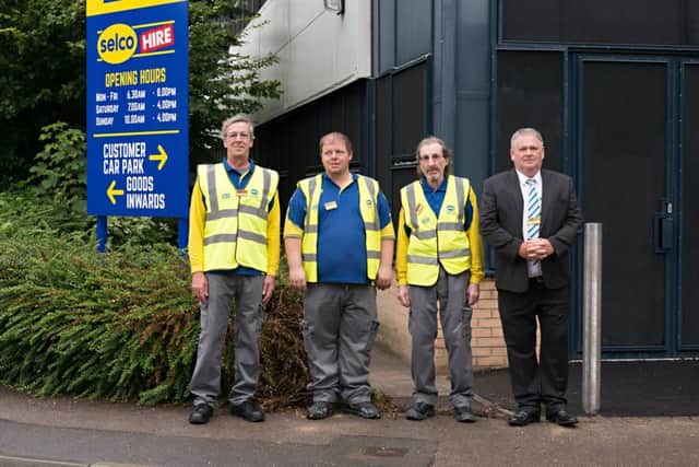 Stuart Green, Mark Stallard, Mick Hares are joined by Selco Portsmouth Branch Manager Rob Thorpe