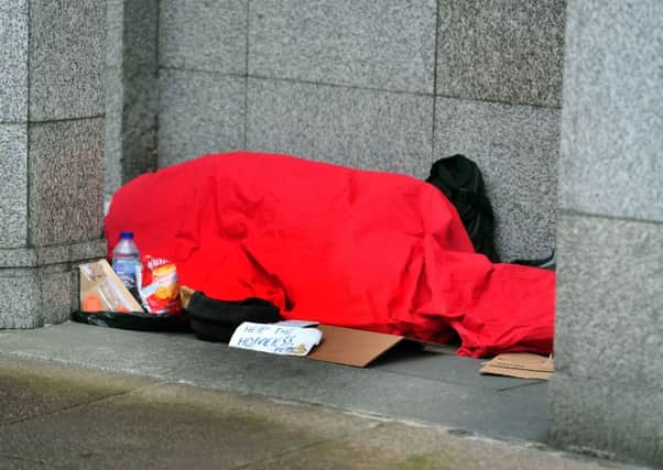 Homelessness remains a problem in Portsmouth city centre, according to businesses