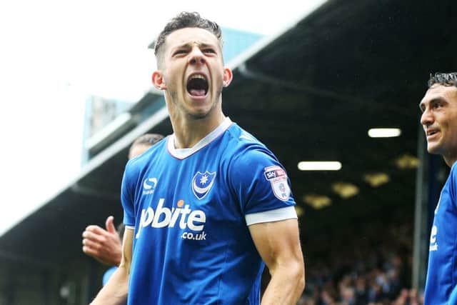 Pompey striker Conor Chaplin Picture: Joe Pepler