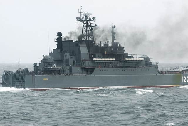 The Russian warship Minsk