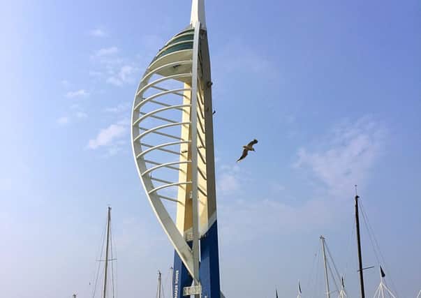 Spinnaker Tower has been falsely used in a French advertising campaign 
Picture: Dave Mould