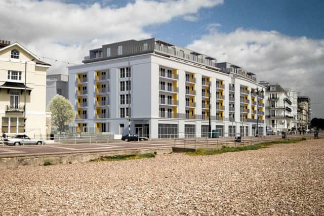A CGI of the new McCarthy & Stone retirement housing on South Parade, Southsea