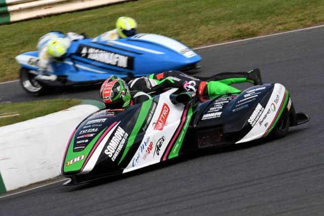 Ricky Stevens and Ryan Charlwood racing ahead at Mallory Park. Picture: JCM Motorsports photography