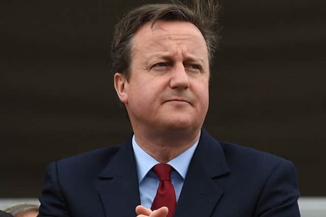 The former Prime Minister David Cameron, who has announced he is stepping down as an MP