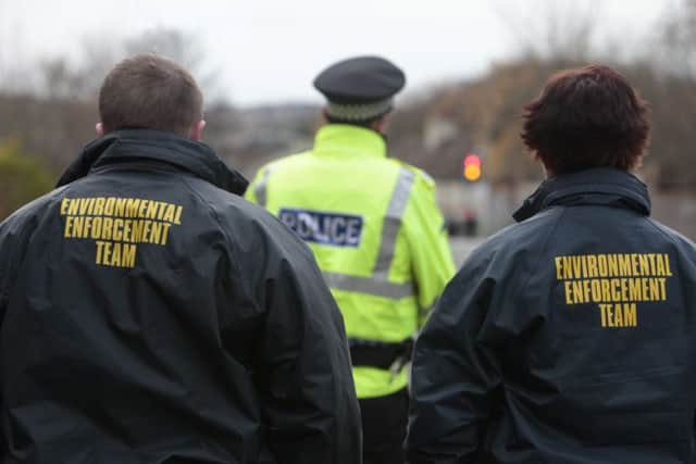 Two men in Gosport claimed to be litter enforcement officers  but were imposters Picture posed by models