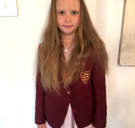Lily before she had her hair cut