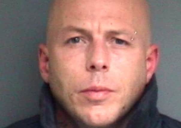 David Uniacke
 was jailed for 40 months for two burglaries.