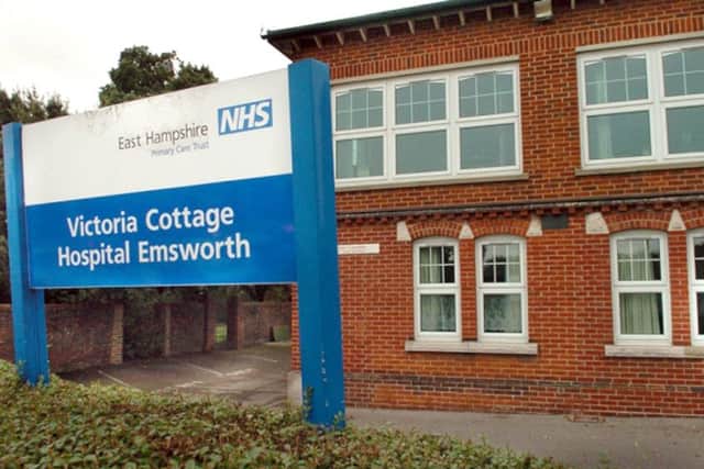The empty Victoria Cottage Hospital in Emsworth