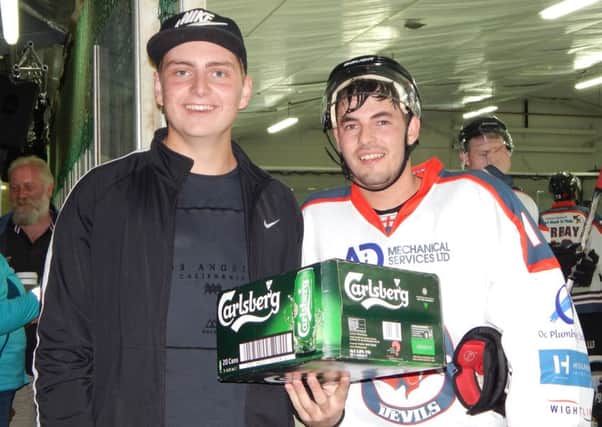 Matt Lawday, right, was man of the match for Solent Devils against Basingstoke