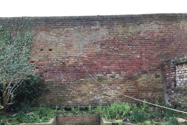 The wall at the back of Alhambra Road, Southsea, which was taken down by McCarthy and Stone
