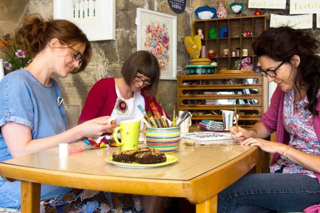 Makers Table is run by qualified art lecturers from South Downs College Ruth Lacey, Emma Plato and Sarah Radford