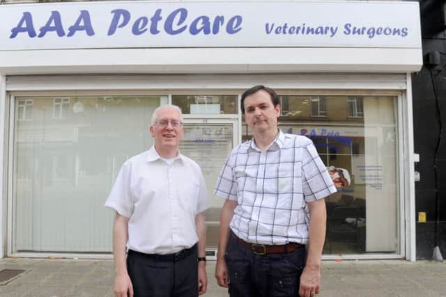 Brian Harrison, left, and Marcus Hutber, the owners of AAA Pet Care veterinary practice which has opened in Park Parade, Havant Picture: Sarah Standing (161279-6986)