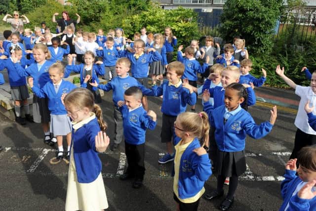 Pupils at Northern Parade Junior School have been getting stuck into a healthy lifestyle challenge
Picture: Sarah Standing (161276-6612)