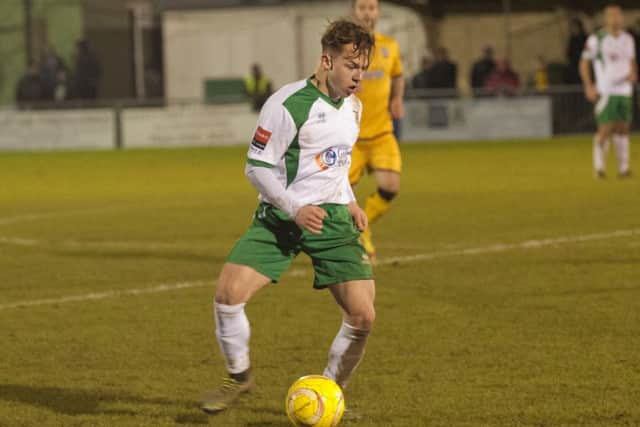 Calvin Davies in action for Bognor. Picture: Tommy McMillan