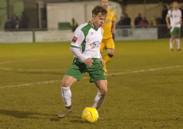 Calvin Davies in action for Bognor. Picture: Tommy McMillan