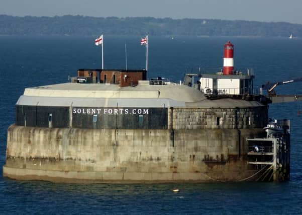 Spitbank Fort in the Solent, taken from Brittany Ferries' Mont St Michel in May 2016 Picture: 
Tony Weaver