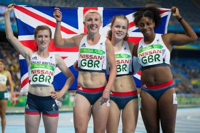 Sophie Hahn, Georgie Hermitage, Maria Lyle and Kadeena Cox. Picture: onEdition Media