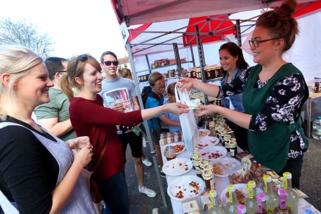 The annual Taste of Wickham 2016 in The Square, Wickham.