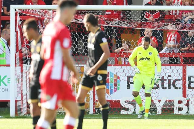 David Forde looks disappointed after being unable to stop Paddy Lacey's winner Picture: Joe Pepler