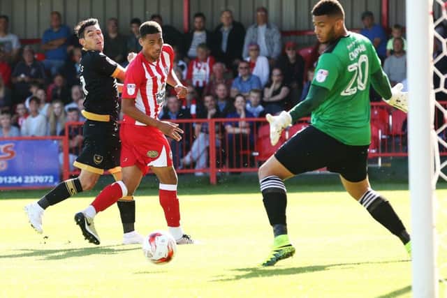 Pompey had an off day as they failed to test Accrington keeper Aaron Chapman Picture: Joe Pepler