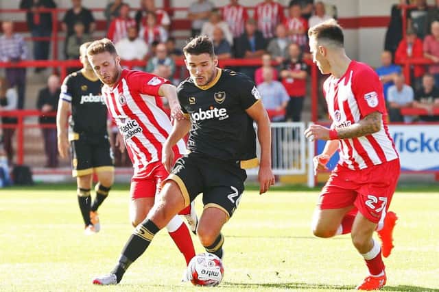 Gareth Evans felt Pompey didn't work hard enough at Accrington. Picture: Joe Pepler