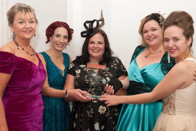 New Retailer of the Year winners Voluptuous Vintage. From the left are Susi Mackay, Petra Docker, Jenifer Darling, Katie Roger and Emilie Ford Picture: Keith Woodland