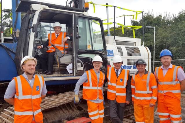 Havant MP Alan Mak launches the new Havant railway station car park construction