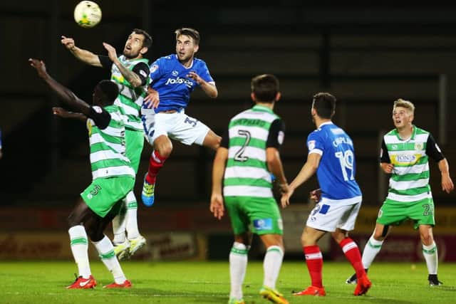 Ben Close in action against Yeovil in the Checkatrade Trophy earlier this season