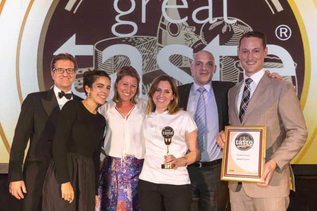 From left, John Farrand from the Guild of Fine Food, Saskia Porretta, Catriona Watt-Smith and Romy Miller of The Bread Factory, Jason Fisher from Anthony Rowcliffe & Son and Tristan Kaye of The Bread
Picture: Richard Faulks