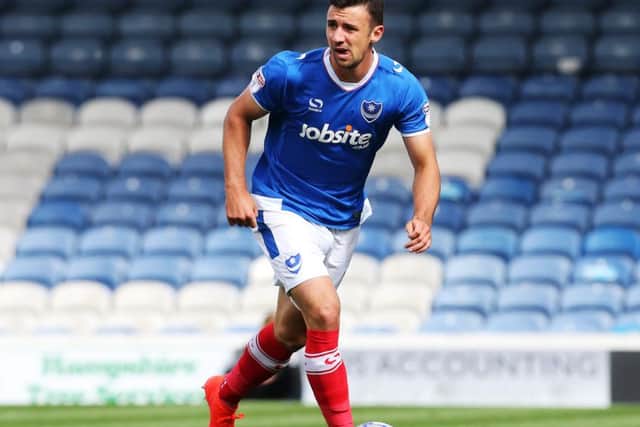 Pompey left-back Enda Stevens Picture: Joe Pepler