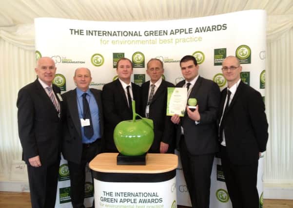 The Gunwharf Quays team at the Green Apple awards